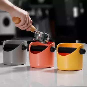 Контейнер для кофейной гущи эспрессо, противоскользящий порошок, скошенный контейнер для остатков, ведро, аксессуары для бариста, инструменты для приготовления кофе чёрный