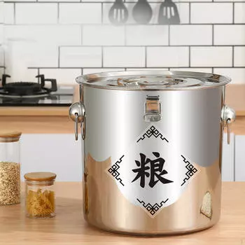 Контейнер для круп, ящик для хранения риса, ведро для еды, герметичная канистра для дома, кухонная стойка Style A