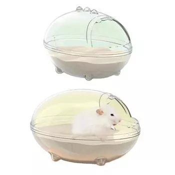 Контейнер для купания с песком для хомяков, пластиковая прозрачная коробка для ванной, игрушка для купания, аксессуар для ежей, маленькое животное
