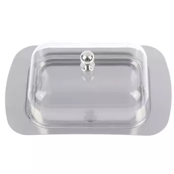 Контейнер для масленки, лоток для хранения сыра и хлеба с прозрачной крышкой