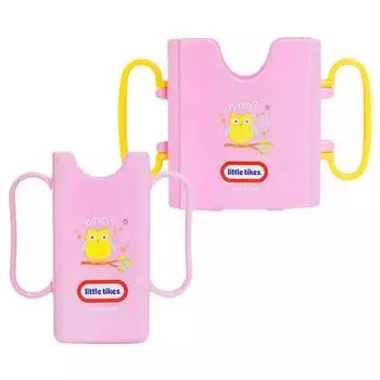 Контейнер для молока Little Tikes + держатель для мини-пакетов, розовая сова, 1 комплект