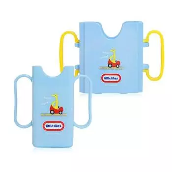 Контейнер для молока Little Tikes + держатель для мини-пакетов, синий жираф, 1 комплект