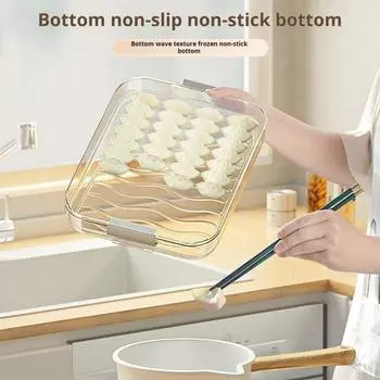 Контейнер для мясных деликатесов, ящик для хранения пельменей, многослойный штабелируемый дизайн, не содержащий бисфенола-А, хорошая герметичность, антипригарный органайзер для холодильника и морозильной камеры Dual Layer розовый