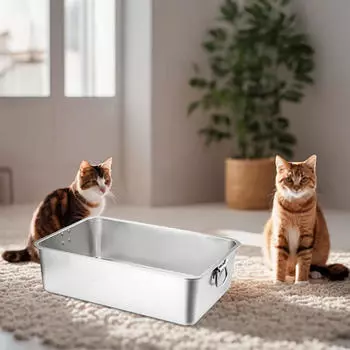 Контейнер для мусора с высокими бортами для использования в помещении 40cmx30cmx7cm