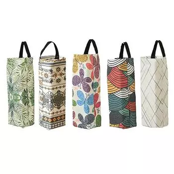 Контейнер для мусорных мешков, держатель для мусорных мешков, настенный, большой емкости, выдвижной, холщовый, многоцелевой, для продуктов, кухонные принадлежности 5