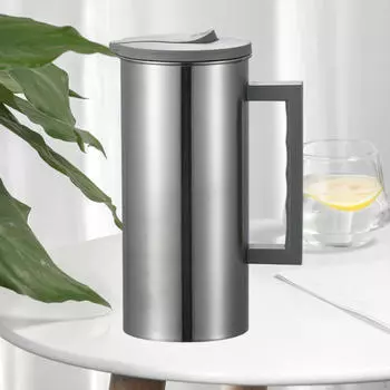 Контейнер для напитков из нержавеющей стали объемом 1,8 л для дома и активного отдыха на природе серый