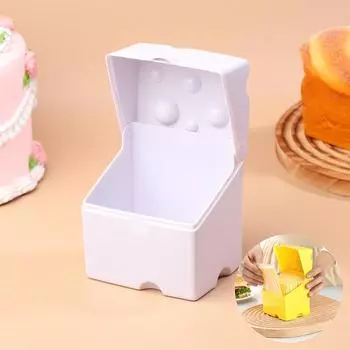 Контейнер для нарезанного сыра с откидной крышкой, сырный ломтик, хрустящий, холодильник, стеллаж для хранения, складной, ABS, бытовая 1pcs