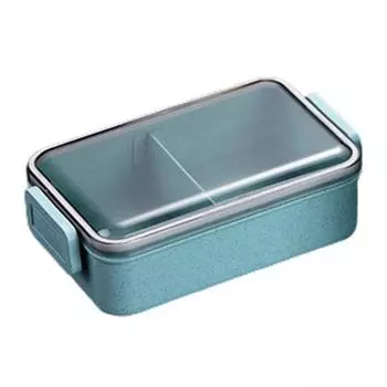 Контейнер для обеда с прозрачной крышкой, герметичный пластиковый отсек, коробка для завтрака Bento, посуда для пикника Single Layer бежевый