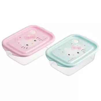 Контейнер для приготовления пара в микроволновой печи Skater, набор из 2 предметов, ланч-бокс с 1 ярусом, Hello Kitty, лимитированная серия, 1 набор, популярный персонаж в Корее