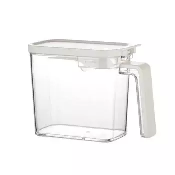 Контейнер для приправ Yousheng с крышкой и ложкой, банки для специй и приправ, штабелируемые герметичные контейнеры для хранения для организации кухни S белый