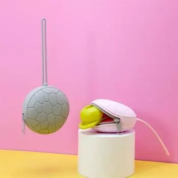 Контейнер для пустышки пищевой без запаха долговечный модный гигиеничный универсальный шнурок в комплекте коробка для хранения пустышки для домашнего хозяйства светло-розовый