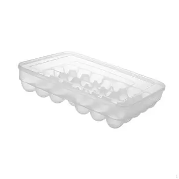 Контейнер для яиц, ящик для хранения, подставка для холодильника, портативная с крышкой, многоразовая