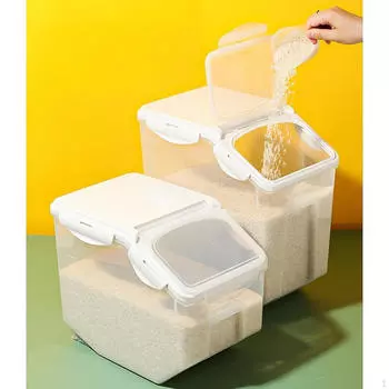 Контейнер для риса и зерна, контейнер для хлопьев, кладовая, кухонная организация, ведро Small