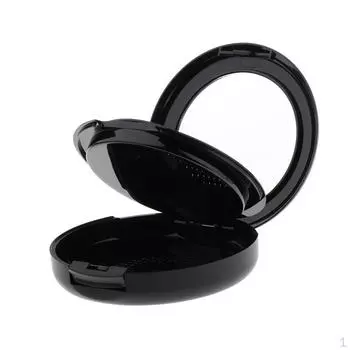 Контейнер для румян в прессованном футляре с зеркалом белый