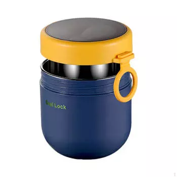 Контейнер для супа, герметичная изоляция, 800 мл, с ложкой, горшок для обеда, чашка для йогурта розовый