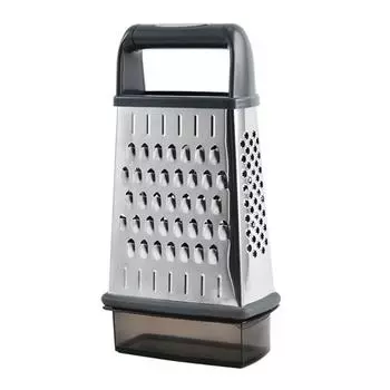 Контейнер для терки для сыра, профессиональная овощерезка для 4-стороннего измельчителя из нержавеющей стали с кухонной теркой для имбирного картофеля