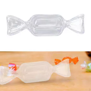 Контейнер для украшений в форме конфет, прозрачные бусины, симпатичный с крышкой для дозатора