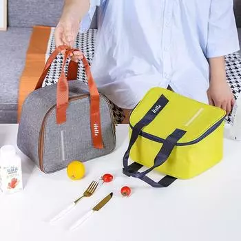 Контейнер для ужина для мужчин, сумка для пикника на открытом воздухе, сумка для ланча из ткани Оксфорд, термосумка-холодильник серый