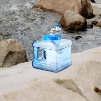 Контейнер для воды, держатель для бутылок, герметичный для чайного столика, многоцелевой кувшин с автоматической остановкой 5L