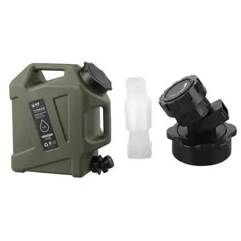 Контейнер для воды для кемпинга, 12 л, без утечек, аксессуары для походов на открытом воздухе ( зеленый)