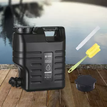 Контейнер для воды для кемпинга, кувшин, 12 л, банка с винтовой крышкой, большой патрубок для ведра для