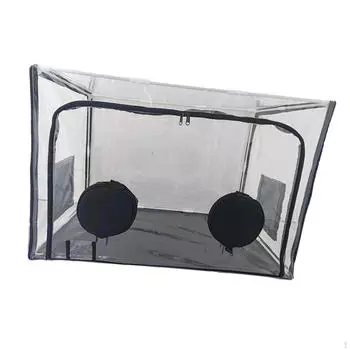Контейнер для выращивания грибов, мини-теплица, 31x19x19 дюймов, внутренняя крышка из ПВХ, складная для