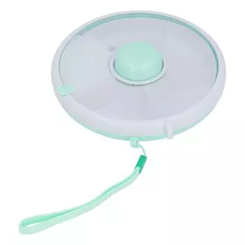 Контейнер для закусок круглый вращающийся разделенный PP ABS герметичный портативный ящик для хранения закусок для улицы