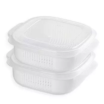 Контейнер для замороженного риса Coolooda, Контейнер для замороженного риса, Упаковка из 2 шт., Контейнер для риса, Контейнер для заморозки риса, Можно использовать в микроволновой печи, Можно мыть в посудомоечной машине, Легкий,