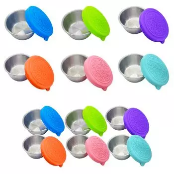 Контейнер для заправки для салата 50 мл с силиконовыми крышками для дома розовый