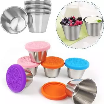 Контейнер для заправки для салата емкостью 2,5 унции, небольшой контейнер для приправ из нержавеющей стали с герметичными крышками для детей, контейнеры для обеда, коробка синий