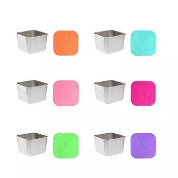 Контейнер для заправки на вынос, 180 мл, стакан из нержавеющей стали с герметичной силиконовой крышкой, подходит для ланч-боксов, пикников и путешествий One Size зелёный