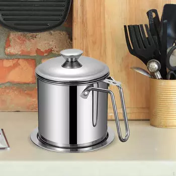 Контейнер для жира для бекона с ситечком, многофункциональная банка для отделения растительного масла, 1,3 л. Style A