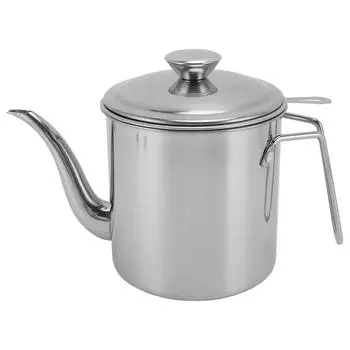 Контейнер для жира с беконом и сеткой 1,4 л, контейнер для масла из нержавеющей стали, с защитой от пыли L