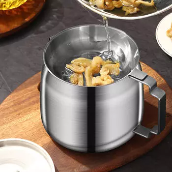 Контейнер для жира, универсальный масляный фильтр, емкость для приготовления пищи, сепаратор для 1000ml