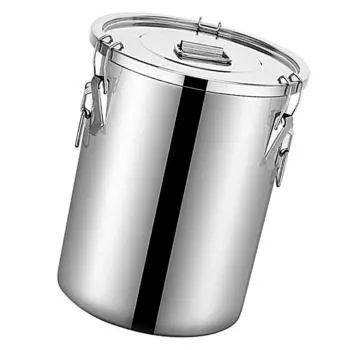 Контейнер из нержавеющей стали для зерна, кухонная канистра для хранения хлопьев 9 л, герметичный