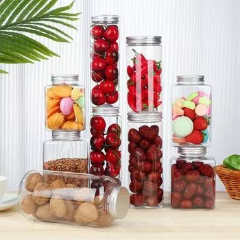 Контейнеры для хранения продуктов питания с этикетками, бутылки для хранения зерновых, герметичные контейнеры для хранения продуктов питания