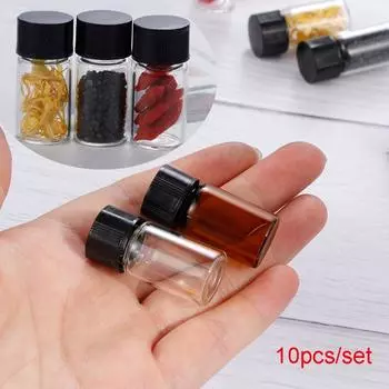 Контейнеры для хранения Редуктор и крышка Стеклянные флаконы Бутылка для эфирного масла Многоразовые бутылки Банка для проб