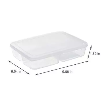 Контейнеры для пищевых продуктов с 4 отделениями для мяса и овощей с крышками, многоразовая прозрачная коробка для хранения закусок, кухонные инструменты, коробка для хранения свежести