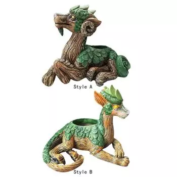 Контейнеры для растений в виде статуи дракона, подарочный цветочный горшок для стола, сада, дома