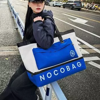 Контрастная цветная сумка для багажа, мужская, очень большая вместительная, портативная дорожная сумка для хранения, мужская сумка для фитнеса через плечо синий