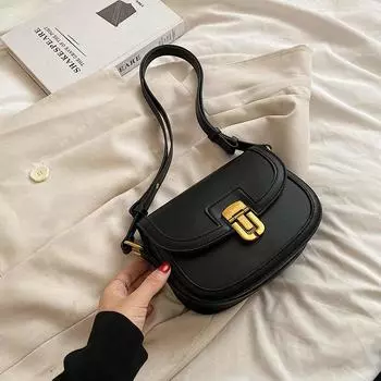 Контрастная сумка через плечо из искусственной кожи, новая женская изысканная сумка через плечо с замком в стиле ретро, повседневная модная сумка для путешественников Tide