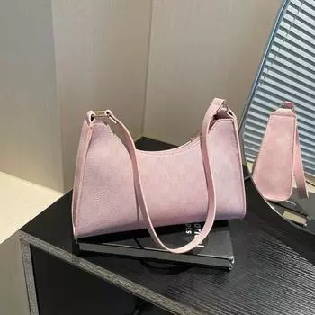 Контрастные цвета, новые популярные простые женские сумки, новая корейская версия модной иностранной сумки-переноски на одно плечо в чёрный