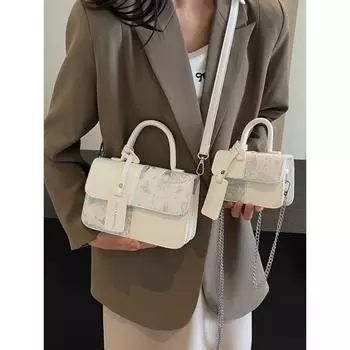 Контрастные цветные женские сумки через плечо, женская мода, Bufferfly Printed Small Square Bag, модная женская сумка