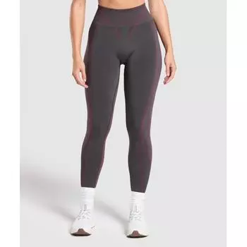 Контрастные леггинсы Gymshark Apex серо-розовые B1b7k Gcwm XS