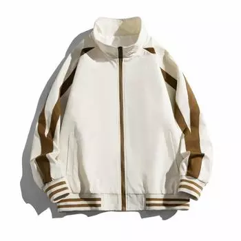 Контрастный цвет модная мужская повседневная куртка новая осенняя корейский стиль модная бейсбольная куртка для мальчиков M