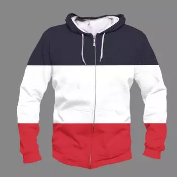 Контрастный цвет молнии толстовка осень зима застежка-молния толстовки пальто для женщин 3D принт мужской мужской повседневный кардиган куртка S