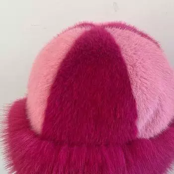 Контрастный цвет монгольский искусственный мех новый теплый плюш искусственный мех лисы модная зимняя защита ушей пуховая шапка утолщенная average size 59 head circumference