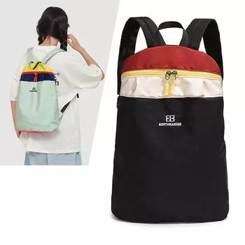 Контрастный цветной рюкзак для школьников, унисекс, легкий рюкзак для путешествий на открытом воздухе фиолетовый