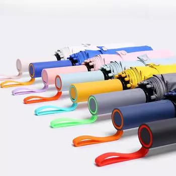 Контрастный дизайн ручки для зонтов, устойчивый к ультрафиолетовому излучению, зонт от солнца и дождя, зонт двойного назначения, как мужской, так и женский