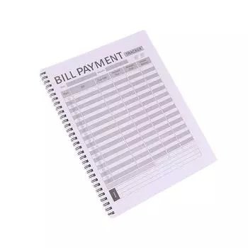 Контрольный список оплаты счетов Ежемесячный финансовый бюджет Книга управления семейными расходами Трекер 4-летнего руководства Оплата сбережений 22x28.3 cm
